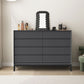 Modern Dresser Solid Wood Storage Chox Profirer con 8 cajones