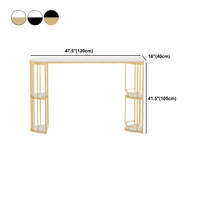 Indoor Oval Pub Dining Set 1/2/3 Pieces Stone and Metal Pub Set with Storage Clearhalo 'Bar Furniture' 'furn' 'furn_home_bar_bar_sets' 'Furniture' 'Home Bars & Bar Sets' 'home_bar_bar_sets' 'Kitchen & Dining Furniture' 1200x1200_884c1da8-b4dc-449d-a0e9-fa3952a25fb3