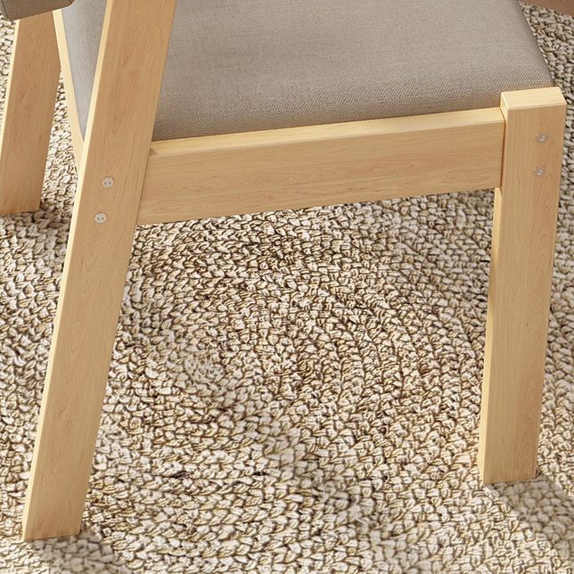 Scandinavian Home Arm Chair Open Back Wood Upholstered Dining Room Chair Clearhalo ' kitchen&dining_furn' 'Dining Chairs' 'Dining Tables & Seating' 'dining_chair' 'furn' 'furn_dining_chair' 'Furniture' 'furniture_dining_chair' 'Kitchen & Dining Furniture' 'kitchen' 1200x1200_884dd483-a4b0-4c7f-aeba-6b65bf92f00e