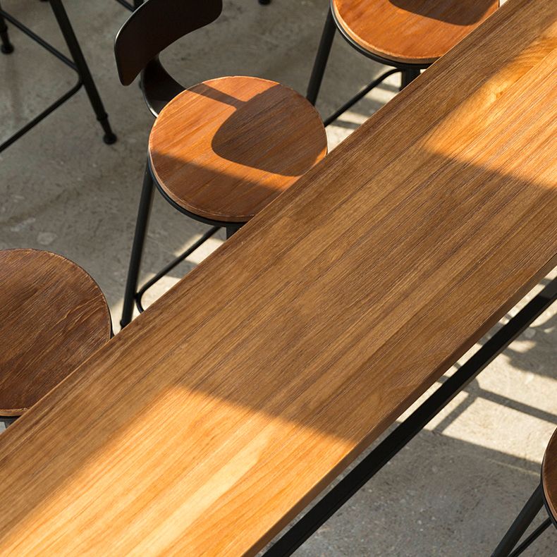 Contemporary Rectangle Bar Set 1/4/7 Pieces Solid Wood Pub Dining Set for Dining Room Clearhalo 'Bar Furniture' 'furn' 'furn_home_bar_bar_sets' 'Furniture' 'Home Bars & Bar Sets' 'home_bar_bar_sets' 'Kitchen & Dining Furniture' 1200x1200_884e4f53-04a7-4d72-b14d-fffcc35f5068
