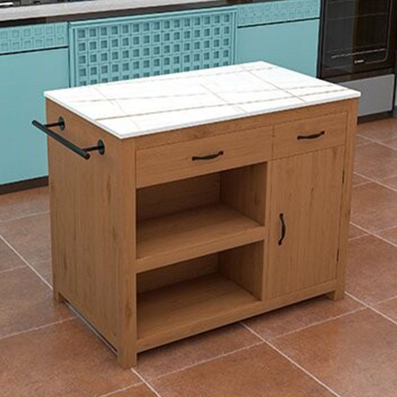 Table de préparation de table de table de cuisine moderne avec tiroir