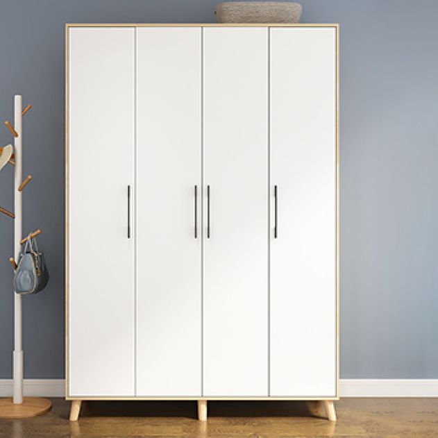 Wooden Wardrobe Closet With Shelves Contemporary Wardrobe Armoire Clearhalo 'Armoires & Wardrobes' 'armoires_wardrobes' 'Bedroom Furniture' 'furn' 'furn_armoires_wardrobes' 'Furniture' 1200x1200_884ee165-3598-4d93-a210-d7d079074d90