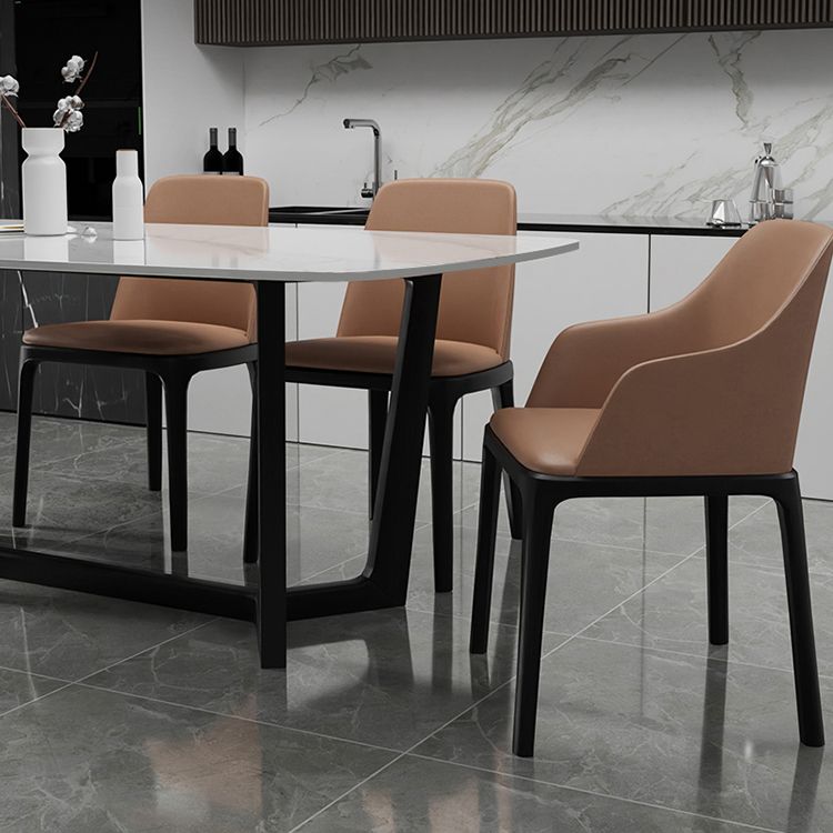 Modern Ash Wood Dinette Set 1/4/5 Pieces Rectangle Sintered Stone Top Dining Table Set Clearhalo 'Dining Room Sets' 'Dining Tables & Seating' 'dining_room_set' 'furn' 'furn_dining_room_set' 'Furniture' 'furniture_dining_room_set' 'Kitchen & Dining Furniture' 1200x1200_884f5574-bbb6-4267-acfb-de6f6d60f299
