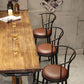 1/3/4/7-teiliges Barhocker- und Tischset aus massivem Holz