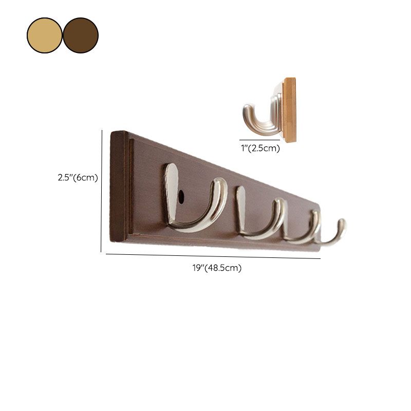 Modern Minimalist Coat Hanger Home Wall Hanging Wooden and Metal Coat Rack Clearhalo 'Entry & Mudroom Furniture' 'furn' 'furn_hall_tree_coat_racks' 'Furniture' 'Hall Trees & Coat Racks' 'hall_tree_coat_racks' 1200x1200_8850a1cb-47a9-4fe1-90f4-e29eb4a7d366