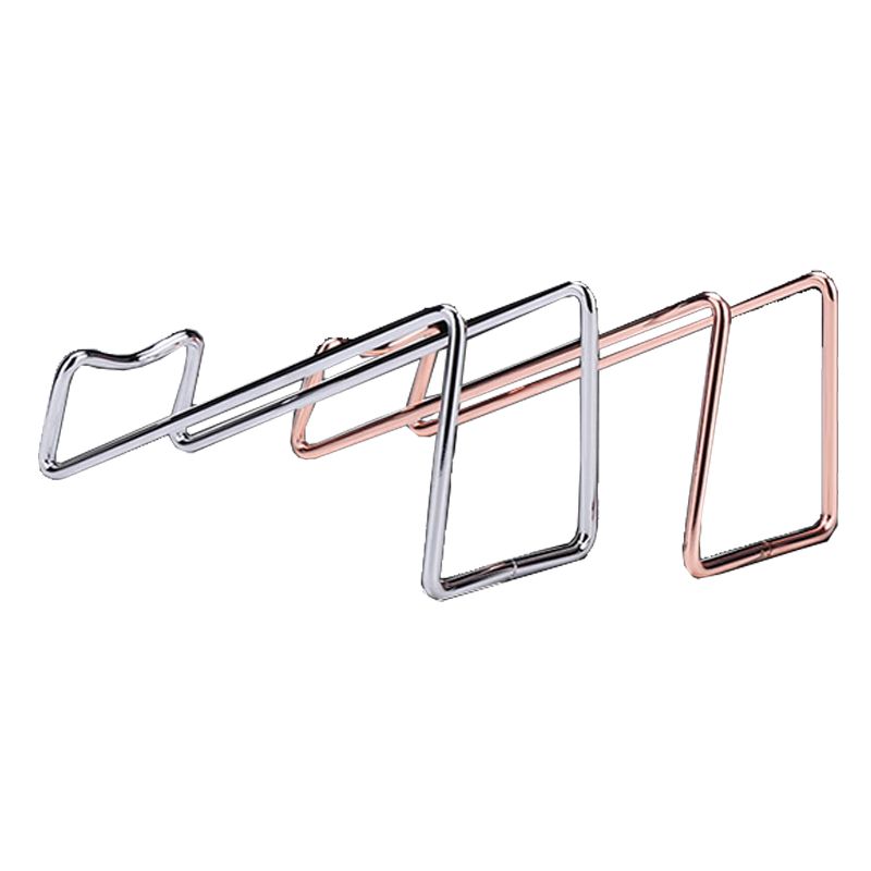 Metal Modern Wine Halter Tabletop Weinflasche und Glasregal in Silber/ Gold/ Schwarz