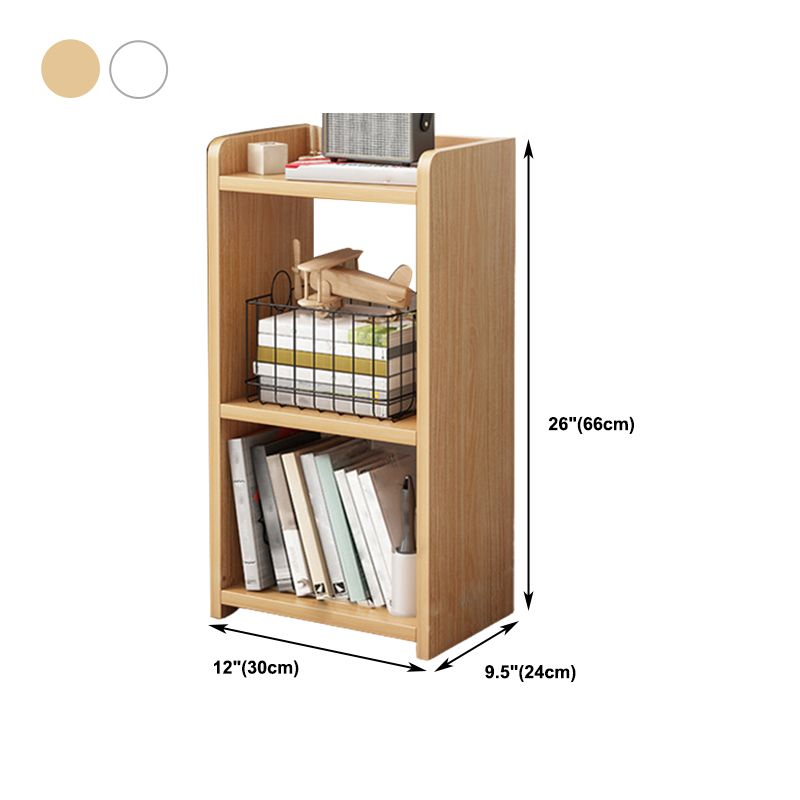 9.44" Wide Home Standard Bookshelf Modern Wood Movable Shelf