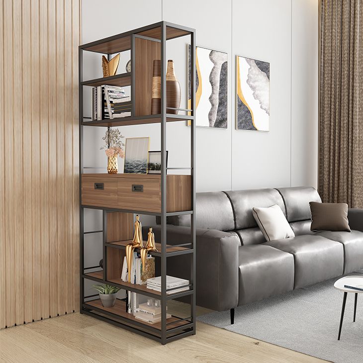 Geometric Shelf Bookshelf Metal and Wooden Bookcase for Home Office Clearhalo 'Bookcases' 'furn' 'furn_bookcases' 'Furniture' 'furniture_bookcases' 'Office Furniture' 1200x1200_88530854-d1ac-4a2d-9efa-05d10987b95a