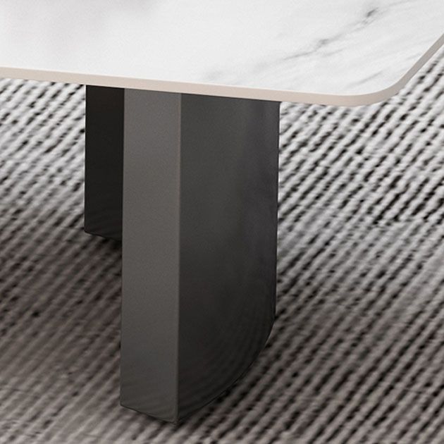 Zusammenfassung 1 Einzelkaffeetisch Stein Top Geometrischer Cocktailtisch