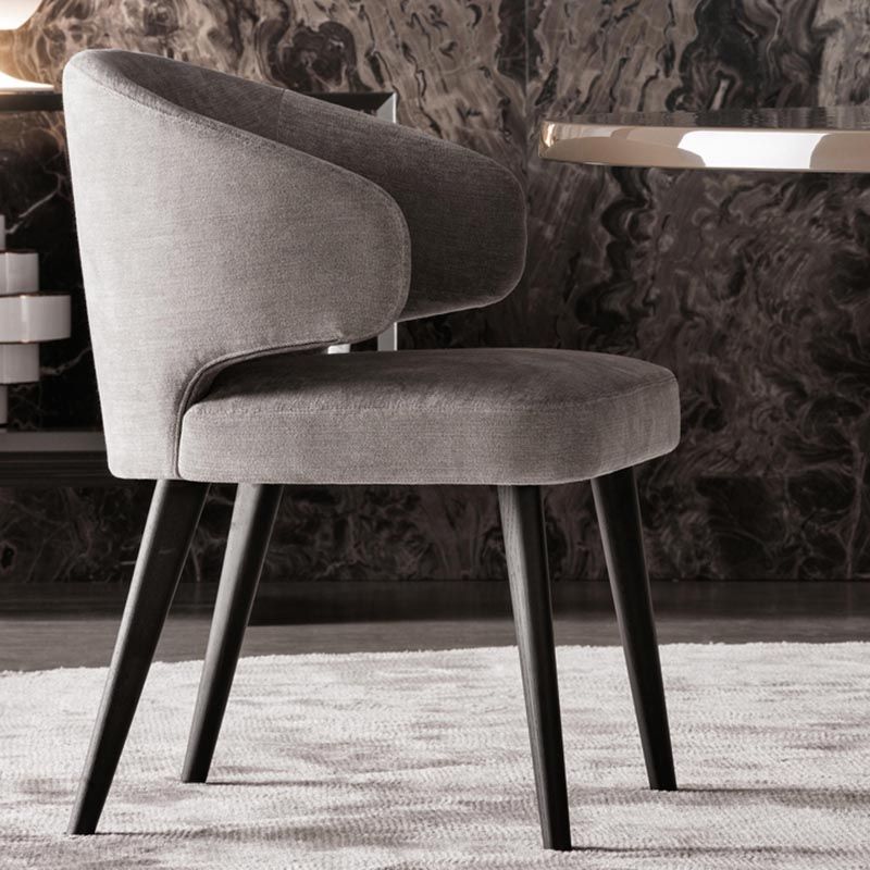 Contemporary Steel Dining Arm Chair Wingback Side Furniture Single in Matte Finish Clearhalo 'Dining Chairs' 'Dining Tables & Seating' 'dining_chair' 'furn' 'furn_dining_chair' 'Furniture' 'Kitchen & Dining Furniture' 1200x1200_8853ae1b-3845-4882-8244-f7fcc93f8117