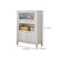 White Standard Bookshelf Modern Wooden Bookcase with Cabinets