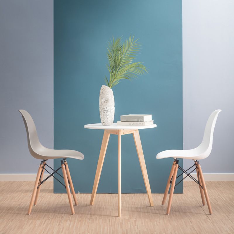 Contemporary Wood Armless Chair Kitchen Dining Room Solid Back Chair Clearhalo 'Dining Chairs' 'Dining Tables & Seating' 'dining_chair' 'Furniture' 'furniture_dining_chair' 'Kitchen & Dining Furniture' 1200x1200_8853e6d6-be83-4b9d-aad2-420257c6a962