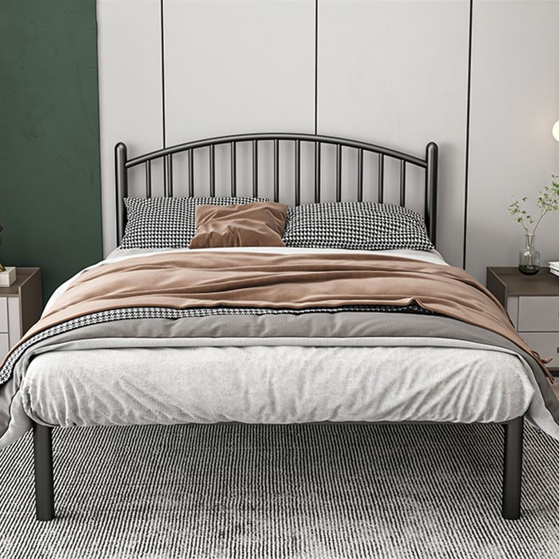 Metal Glam Slat Bed with Headboard Standard Bed with Metal Legs Clearhalo 'Bedroom Furniture' 'Beds' 'furn' 'furn_beds' 'Furniture' 1200x1200_88541d70-d9da-4425-884f-387d1c99be7d