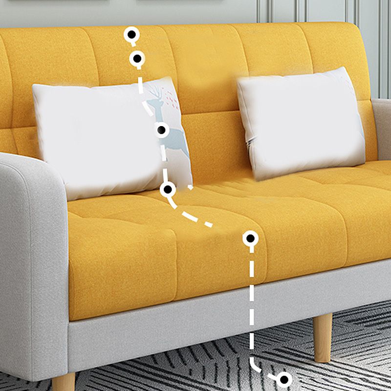 Tight Back Square Arm Sofa/Sectional with Storage and Convertible for Living Room