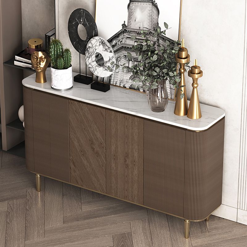 Glam Sideboard Cabinet Marble Sideboard Tavolo con porte per sala da pranzo