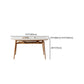 Modern White Stone Top Dining Table Extendable for Small Spaces Clearhalo 'Dining Tables & Seating' 'Dining Tables' 'dining_table' 'furn' 'furn_dining_table' 'Furniture' 'Kitchen & Dining Furniture' 1200x1200_88562428-af1c-46aa-ad99-b03b5b6bf92f