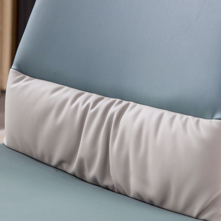 Industrial Metal Dining Room Chairs Armless Faux Leather Chair for Home Use (Set of 2) Clearhalo ' kitchen&dining_furn' 'Dining Chairs' 'Dining Tables & Seating' 'dining_chair' 'furn' 'furn_dining_chair' 'Furniture' 'furniture_dining_chair' 'Kitchen & Dining Furniture' 'kitchen' 1200x1200_88562eae-e1e6-4c6e-bb02-97a093299568