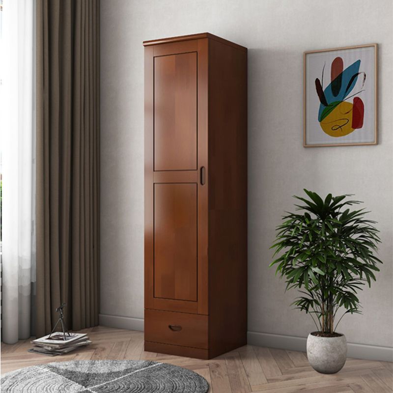 Traditional Wardrobe Cabinet Hinged Rubberwood Wardrobe Armoire Clearhalo 'Armoires & Wardrobes' 'armoires_wardrobes' 'Bedroom Furniture' 'furn' 'furn_armoires_wardrobes' 'Furniture' 1200x1200_88573c5d-3d2e-4ba2-afef-7cc126a52776