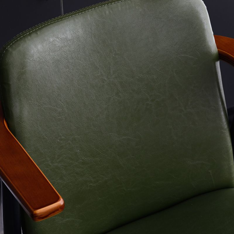 Sedia a braccio da pranzo in pelle PU Sedia a braccio imbottita industriale