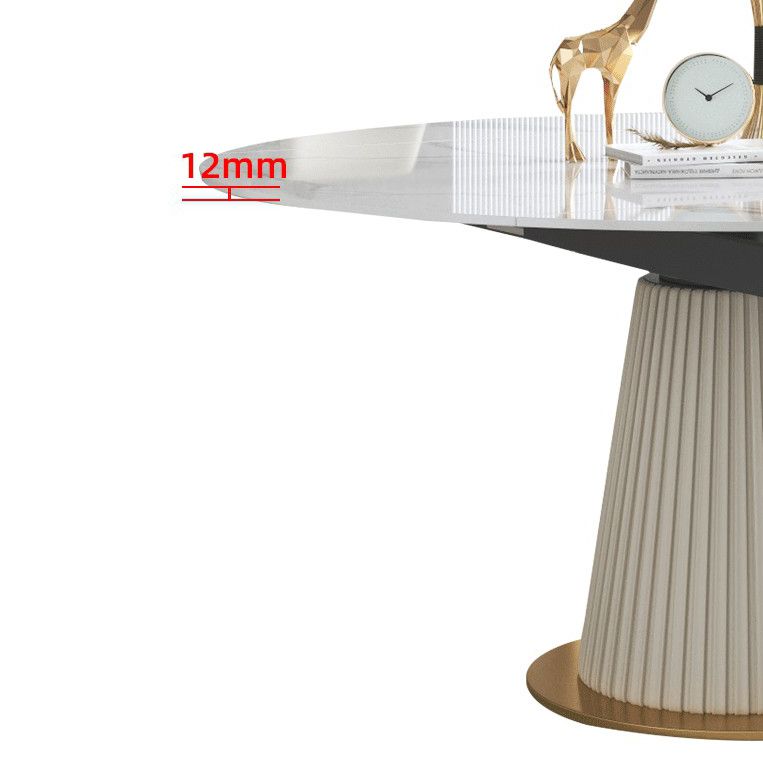 Sintered Stone Top Round Table for Restaurant Luxury White Dining Table with Pedestal Base Clearhalo ' dining_table' 'Dining Tables & Seating' 'Dining Tables' 'furn' 'furn_dining_table' 'Furniture' 'furniture_dining_table' 'Kitchen & Dining Furniture' 'kitchen&dining_furn' 'kitchen' 'kitchen_dining_table' 1200x1200_8859d17c-9bd7-4a0d-89e7-d4aa8f7a2322