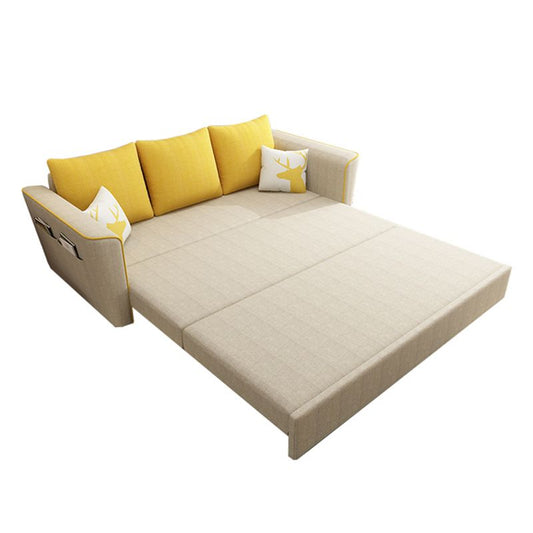 32 "幅の現代ソファベッド枕には白い寝台ソファが含まれていました