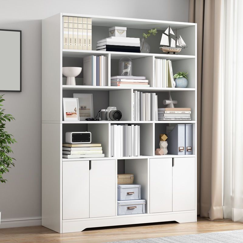 Floor Standard Bookshelf with Drawer Living Room Wooden Bookcase Rack Shelf