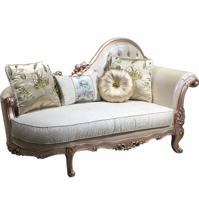 French Country Upholstered Chaise Lounge Couch Wood Chaise Lounge Chair Clearhalo 'Chairs & Seating' 'Chaise Lounge' 'chaise_lounge' 'furn' 'furn_chaise_lounge' 'Furniture' 'Living Room Furniture' 1200x1200_885ac0d8-6ae5-4377-8bad-eb8b0c71a1b9