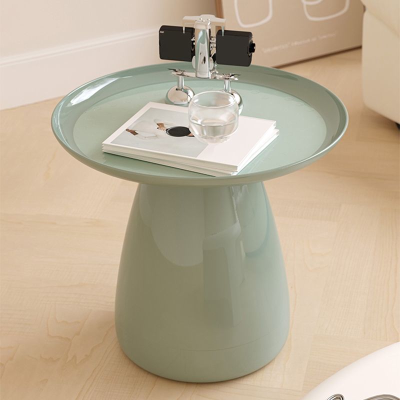 Pedestal End Table Plastic Round Side Sofa Side Accent Table with Tray Top Clearhalo 'Coffee & Accent Tables' 'End & Side Tables' 'end_side_tables' 'furn' 'furn_end_side_tables' 'Furniture' 'Living Room Furniture' 1200x1200_885ba2ed-a073-44fb-9d13-06f0b33b50df