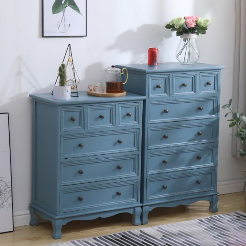 Nautische matte Oberfläche Aufbewahrungstruhe Massivholz Schlafzimmer Kommode