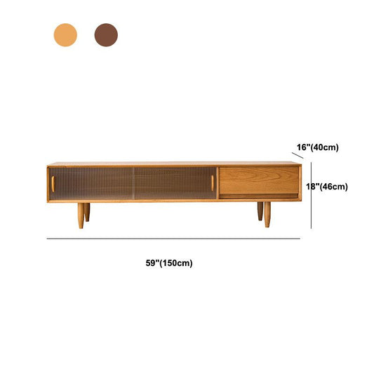 Console TV contemporanea Console TV in legno solido stand con porte