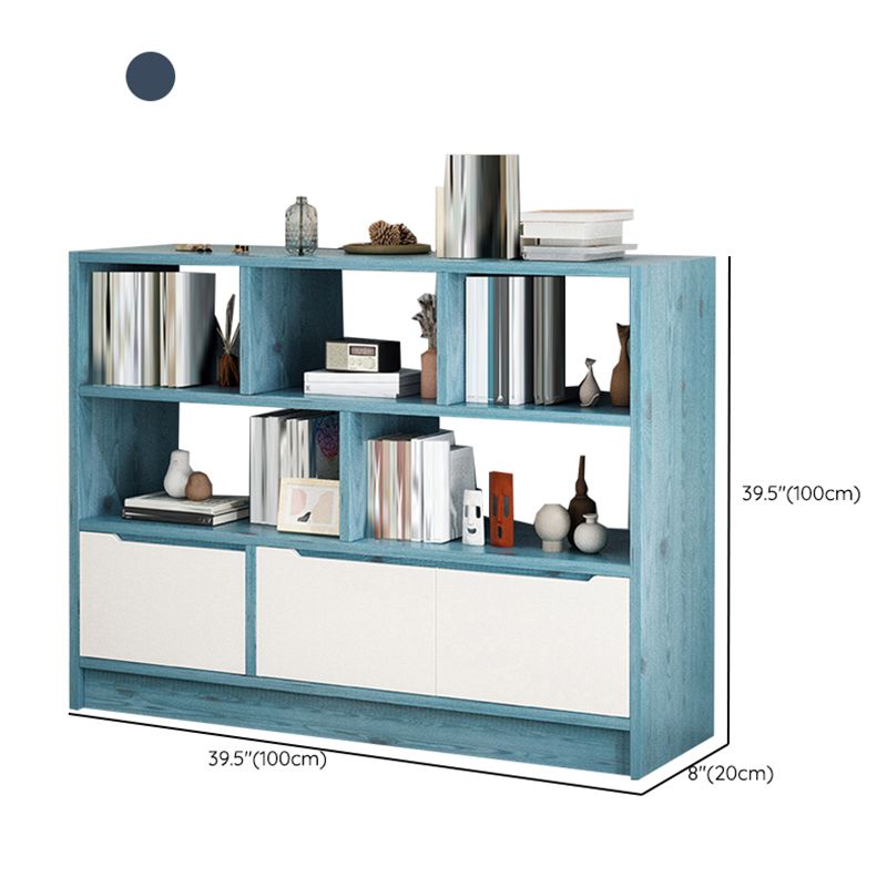 Estantería de madera de ingeniería escandinava estantería estándar con estantes