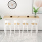 Modern Natural Bistro Bar Height Cocktail Table Rectangle Trestle Bistro Table Clearhalo 'Bar Furniture' 'Bar Tables' 'bar_tables' 'furn' 'furn_bar_tables' 'Furniture' 'furniture_bar_tables' 'Kitchen & Dining Furniture' 'kitchen&dining_furn' 'kitchen' 1200x1200_885cf6b1-a216-40d6-9afe-1b04c7dc4f9a