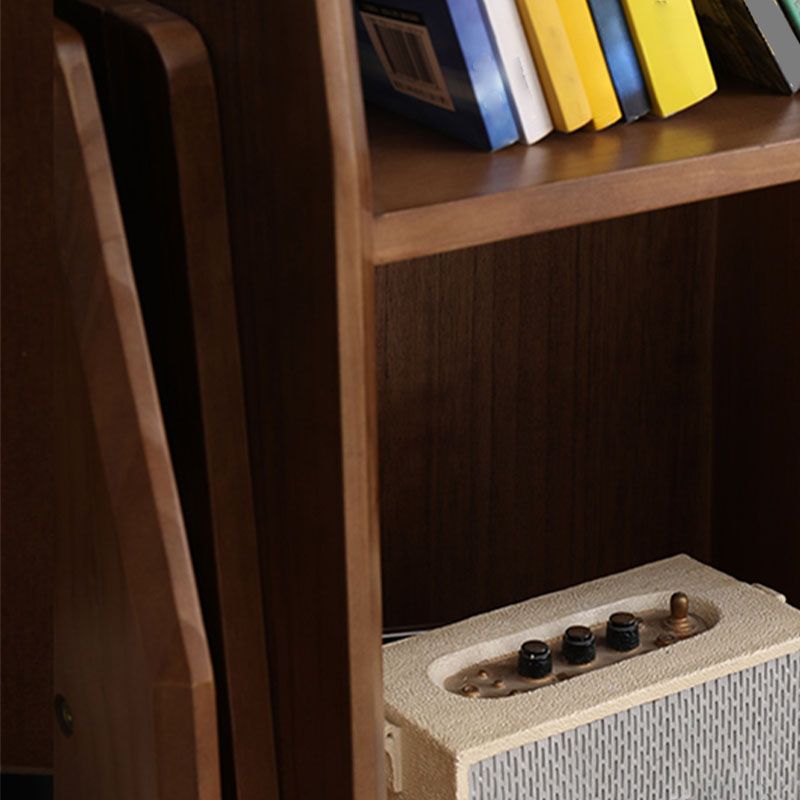 Geometry Wooden Bookshelf Modern Style Bookcase for Bedroom , 15" W X 11" D