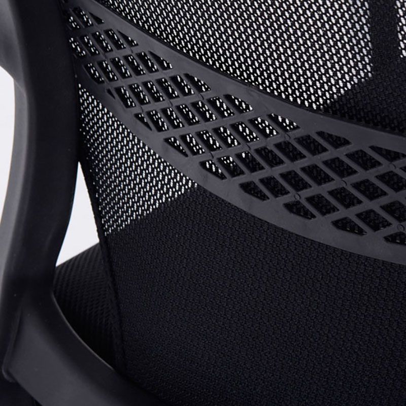 Modern Fixed Arms Office Chair Lumbar Support No Wheels Office Chair Clearhalo 'furn' 'furn_office_chair' 'Furniture' 'Office Chairs' 'Office Furniture' 'office_chair' 1200x1200_88602bcc-272d-4796-aba1-c959d7e99f09