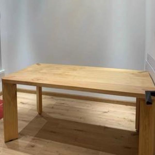 Rectangle Modern Style Dining Table Two-Color Fixed Table with Solid Wood Clearhalo ' dining_table' 'Dining Tables & Seating' 'Dining Tables' 'furn' 'furn_dining_table' 'Furniture' 'furniture_dining_table' 'Kitchen & Dining Furniture' 'kitchen&dining_furn' 'kitchen' 'kitchen_dining_table' 1200x1200_8861a8c8-68a7-4dd7-a29f-3a27f73afbb6