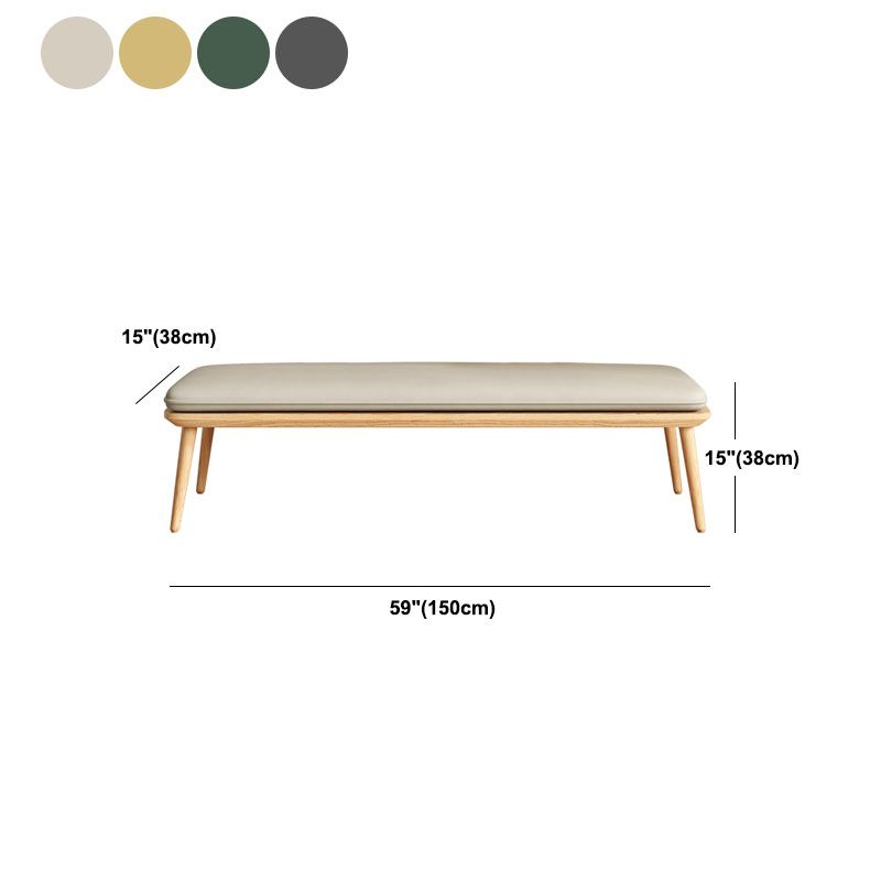 Modern Bench, Upholstery Included Dining Bench with Woog Legs Clearhalo 'Benches' 'Chairs & Seating' 'furn' 'furn_benches' 'Furniture' 'Living Room Furniture' 1200x1200_8861b242-536c-476c-a198-a6f3e9b96265