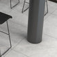 Modern Black Iron Bar Dining Table with White Stone Top Indoor Bistro Table Clearhalo 'Bar Furniture' 'Bar Tables' 'bar_tables' 'furn' 'furn_bar_tables' 'Furniture' 'furniture_bar_tables' 'Kitchen & Dining Furniture' 1200x1200_8863b6d4-fc83-4e82-84d8-7cc519a05a42