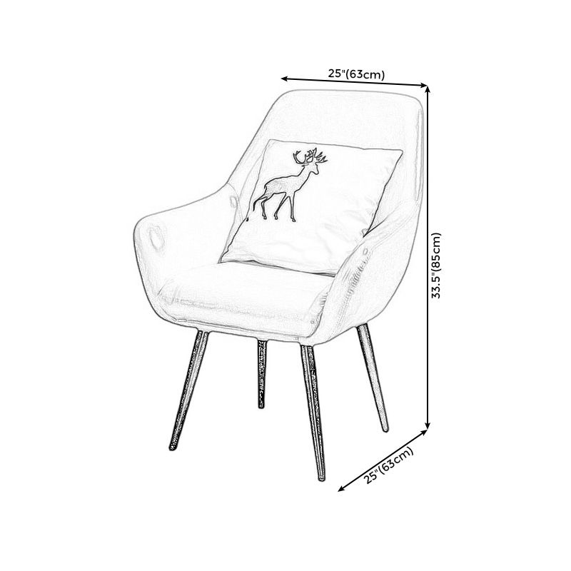 24.8"Wide Bonded Leather Arm Chair with Basic Four Legs and Flared Arms Clearhalo 'Accent Chairs' 'accent_chairs' 'Chairs & Seating' 'furn' 'furn_accent_chairs' 'Furniture' 'furniture_accent_chairs' 'Living Room Furniture' 1200x1200_8863cdec-e69d-4b8a-ab31-9559afb05c5a