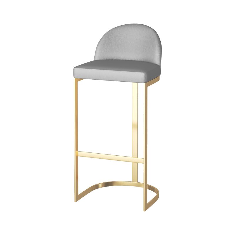 Scandinavian Bucket Counter & Bar Stool Faux Leather Bar Stool for Dining Room Clearhalo 'Bar Furniture' 'Bar Stools' 'bar_stools' 'furn' 'furn_bar_stools' 'Furniture' 'Kitchen & Dining Furniture' 1200x1200_8863f74a-0a74-46a5-bdc8-c15d355380a4