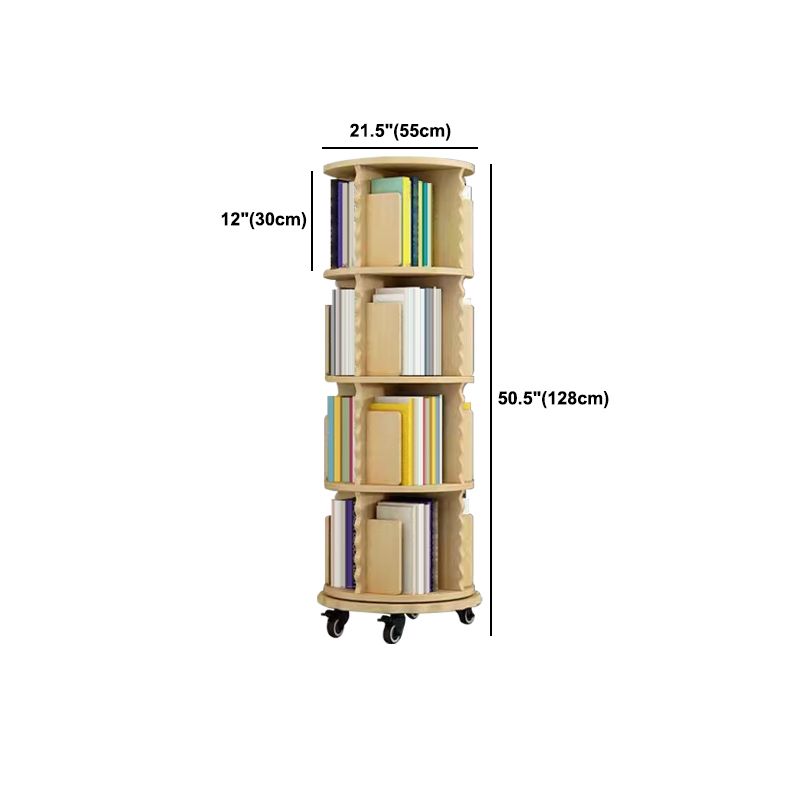 Modern Solid Wood Bookcase, Log, Cylinder Bookshelf for Any Room, 21.5" W Clearhalo 'Bookcases' 'furn' 'furn_bookcases' 'Furniture' 'Office Furniture' 1200x1200_886507af-b6cb-4b9e-94c1-db1ecf542383