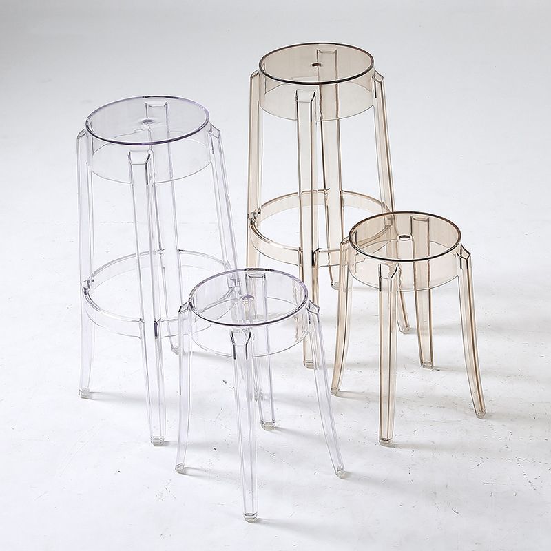 Stackable Clear Plastic Counter Stools Backless Scandinavian Bar Stools (Set of 2) Clearhalo 'Bar Furniture' 'Bar Stools' 'bar_stools' 'furn' 'furn_bar_stools' 'furniture_bar_stools' 'Kitchen & Dining Furniture' 'kitchen&dining_furn' 'kitchen' 'kitchen_furn' Furniture' 1200x1200_88675279-52d9-4596-b11b-b712f797ee26