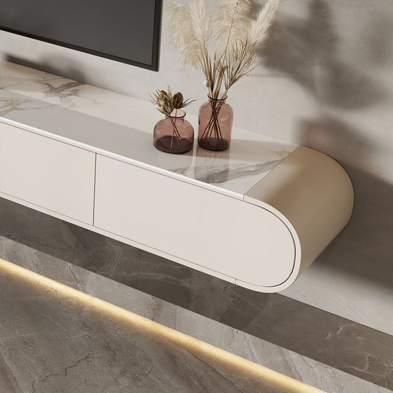 White Slate TV Cabinet Gorgeous Style Simple Home Wall-mounted TV Media Console Clearhalo 'furn' 'furn_tv_stands_entertainment_centers' 'Furniture' 'Living Room Furniture' 'TV Stands & Entertainment Centers' 'TV Stands & Media Storage Furniture' 'tv_stands_entertainment_centers' 1200x1200_886791aa-7118-4a0a-be50-5dce443f0d01