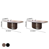 Solid Wood Modern Oval Dining Table Wood Top Table for Kitchen and Dining Room Clearhalo ' dining_table' 'Dining Tables & Seating' 'Dining Tables' 'furn' 'furn_dining_table' 'Furniture' 'furniture_dining_table' 'Kitchen & Dining Furniture' 'kitchen&dining_furn' 'kitchen' 'kitchen_dining_table' 1200x1200_886936ad-2af7-4345-b153-41fcfe2ea0f0