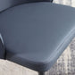 Modern Style Faux Leather Dining Chair Armless Metal Side Chair for Home Use