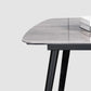 Contemporary Rectangle Dining Table Grey Sintered Stone Dining Table with 4 Black Legs Clearhalo ' dining_table' 'Dining Tables & Seating' 'Dining Tables' 'furn' 'furn_dining_table' 'Furniture' 'furniture_dining_table' 'Kitchen & Dining Furniture' 'kitchen&dining_furn' 'kitchen' 'kitchen_dining_table' 1200x1200_886c8664-eac3-4d94-8e1d-5b28ab713227