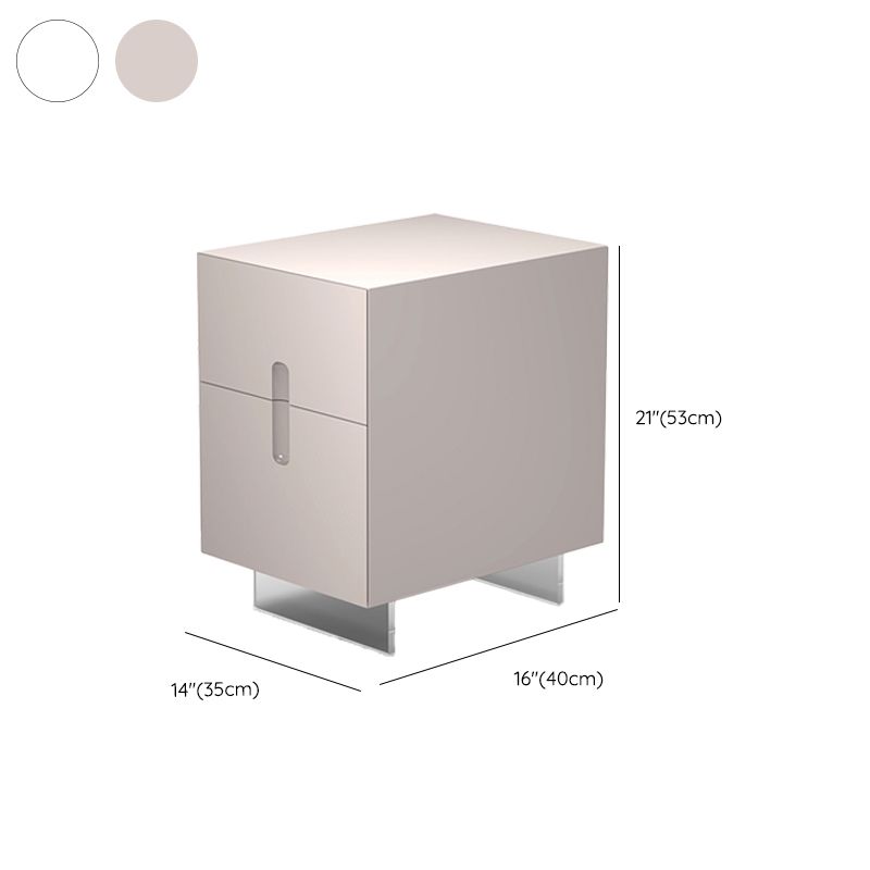 Table de nuit contemporaine armoire au chevet en bois avec tiroirs