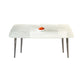Modern Rectangular White Stone Top Dining Table with 4 Legs Base Clearhalo 'Dining Tables & Seating' 'Dining Tables' 'dining_table' 'furn' 'furn_dining_table' 'Furniture' 'Kitchen & Dining Furniture' 1200x1200_886cd5a1-9144-4d04-9da5-fbf1a31c081b