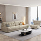 Modern 33.46" H Microfiber Armless Tufted Sofa for Living Room