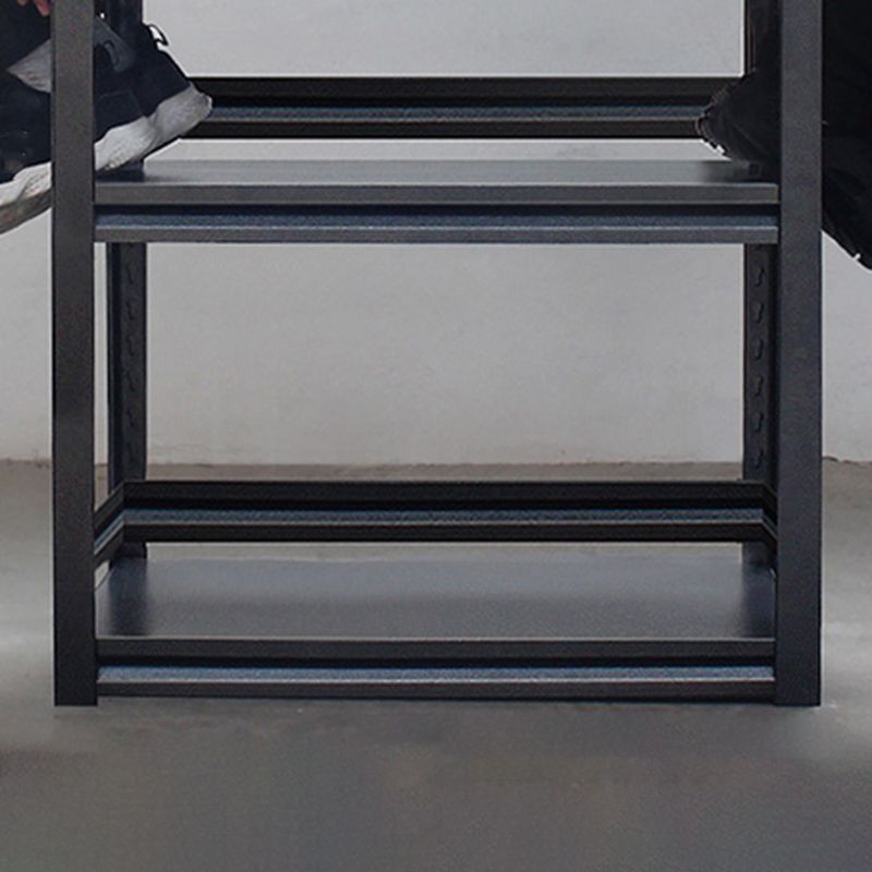 Estantería de almacenamiento de black metal abierto estantería moderna de la oficina en el hogar