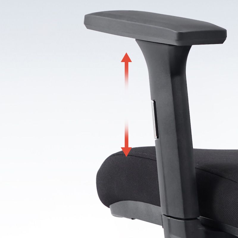 Mid Back Bureau Stoel Roteerbare zwarte gaas bureaustoel met wielen